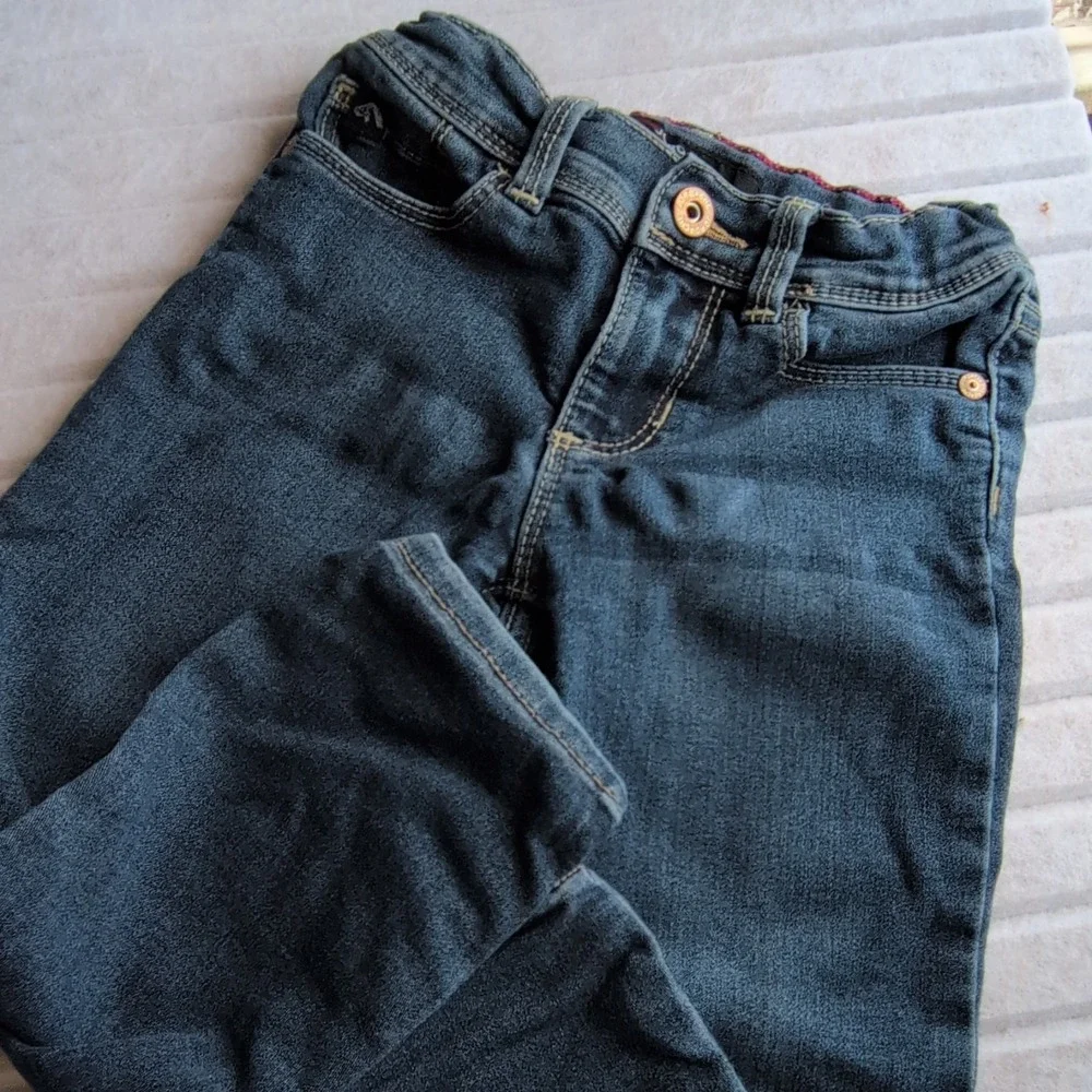 Jordache Skinny Blue Denim Jeans 4T Unisex Baby Toddler Pocket Elastic Waist